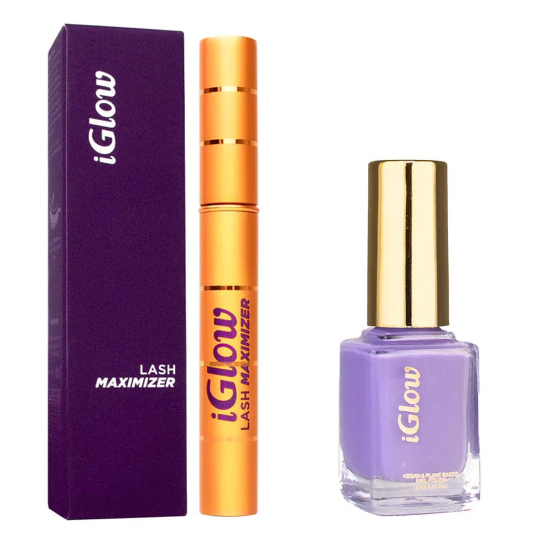 iGlow Vippeserum & Neglelakk - Fairy Lavender (Lys lilla)