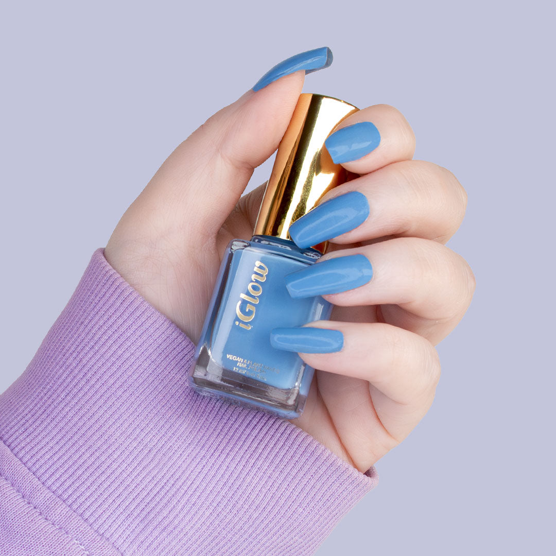 iGlow Neglelakk - Blue Angel (Blå)