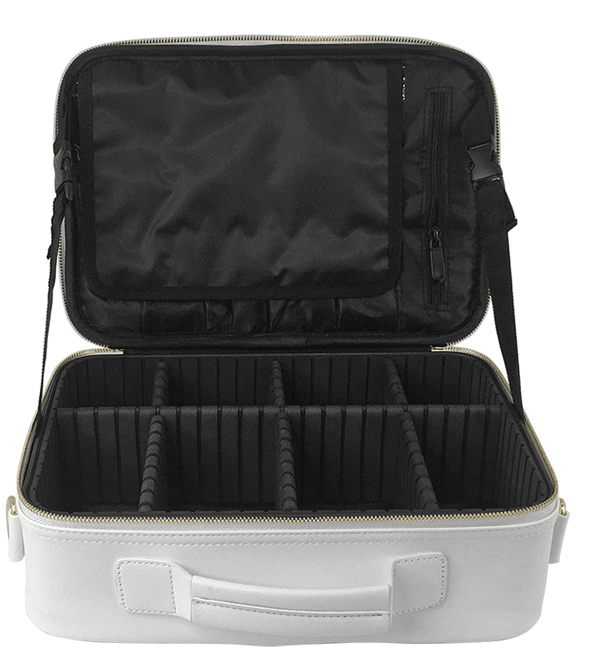iGlow Big Cosmetic Bag XL - Sminkeveske, Hvit - iGlow.no