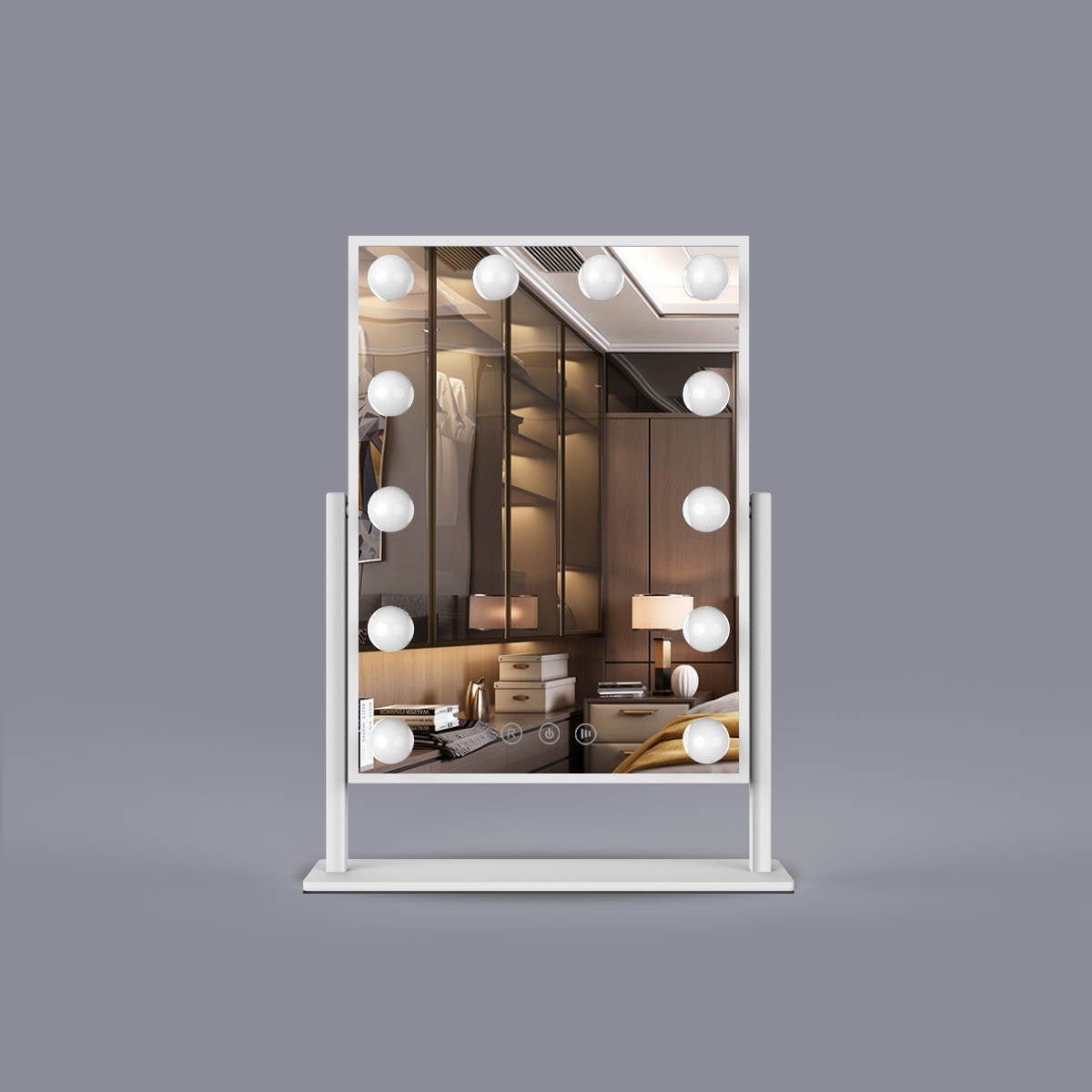 iGlow Makeup Mirror - Sminkespeil / Hvit - iGlow.no
