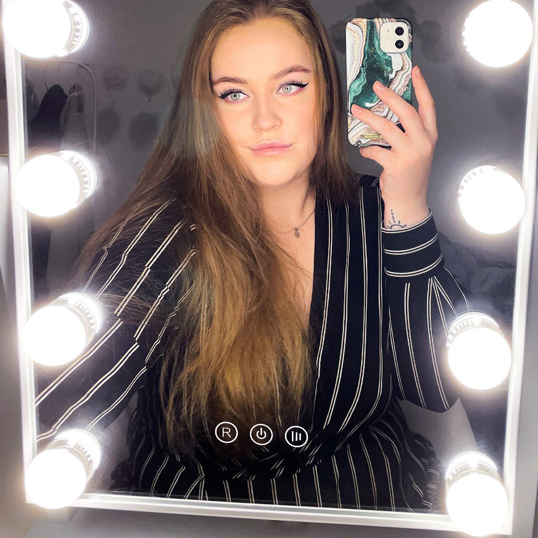 iGlow Makeup Mirror - Sminkespeil / Hvit