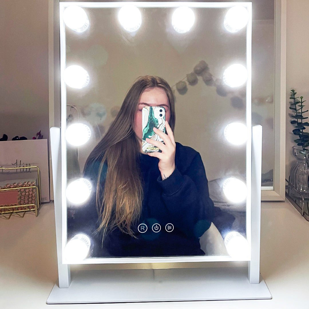 iGlow Makeup Mirror - Sminkespeil / Hvit