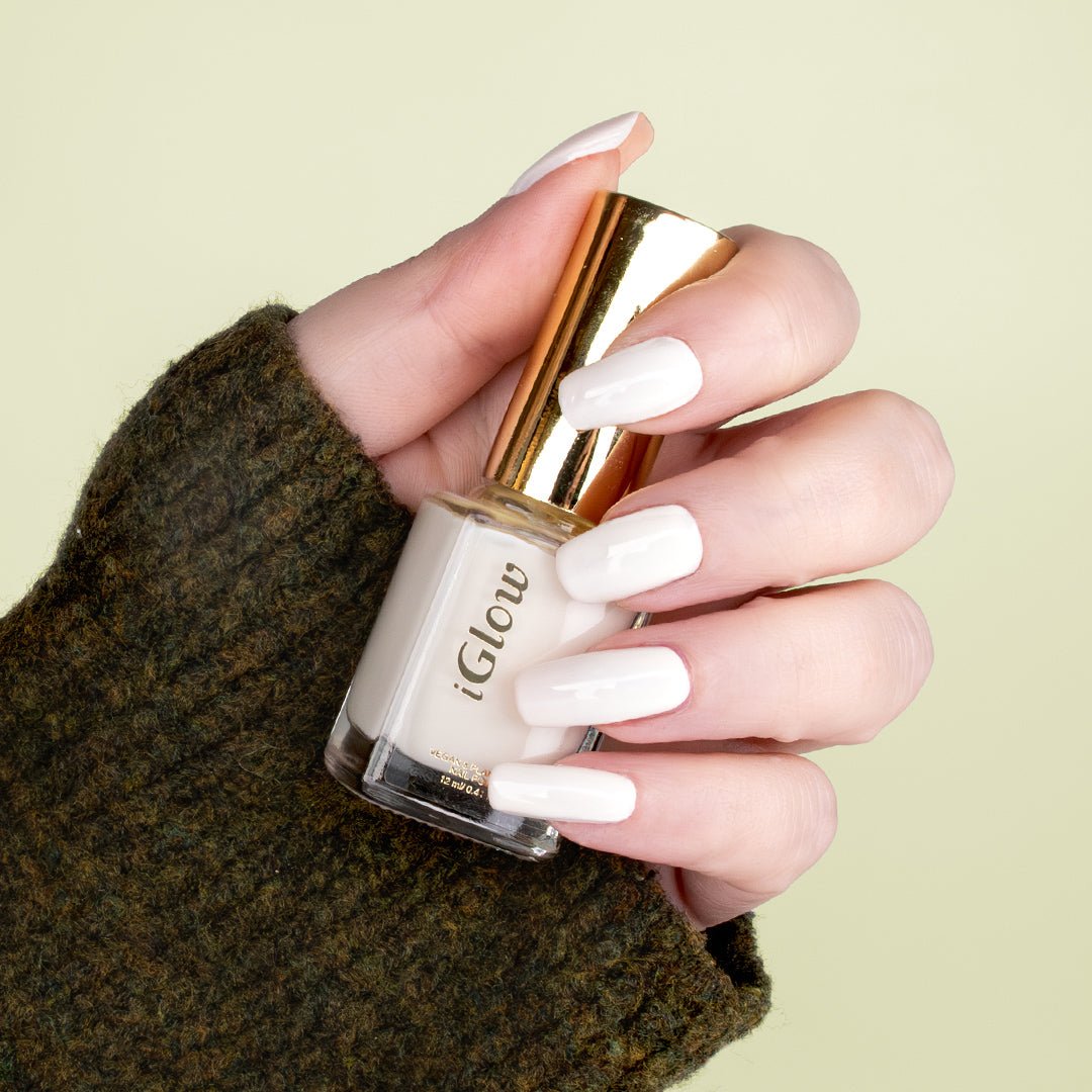 🎁 iGlow Neglelakk - Blondie White (Hvit) (40% off) - iGlow.no