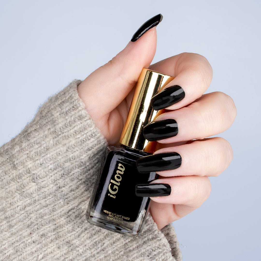 🎁 iGlow Neglelakk - Dark Dynamite (Sort) (40% off) - iGlow.no