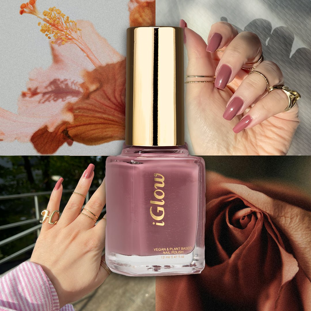 iGlow Neglelakk - Dusky Rose (Pudderrosa) - iGlow.no
