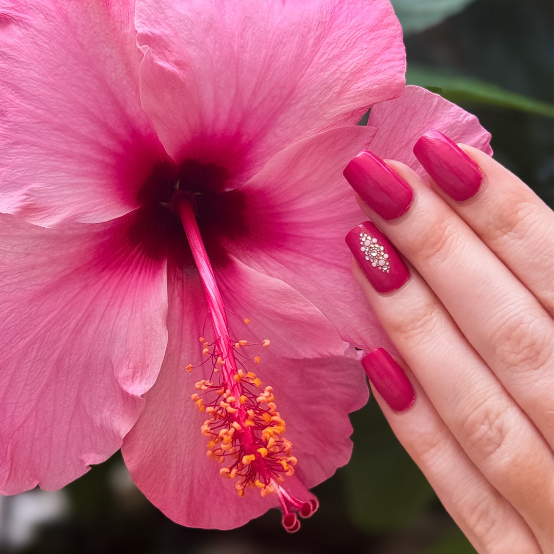 iGlow Neglelakk - Pink Hibiscus (Klar rosa) - iGlow.no