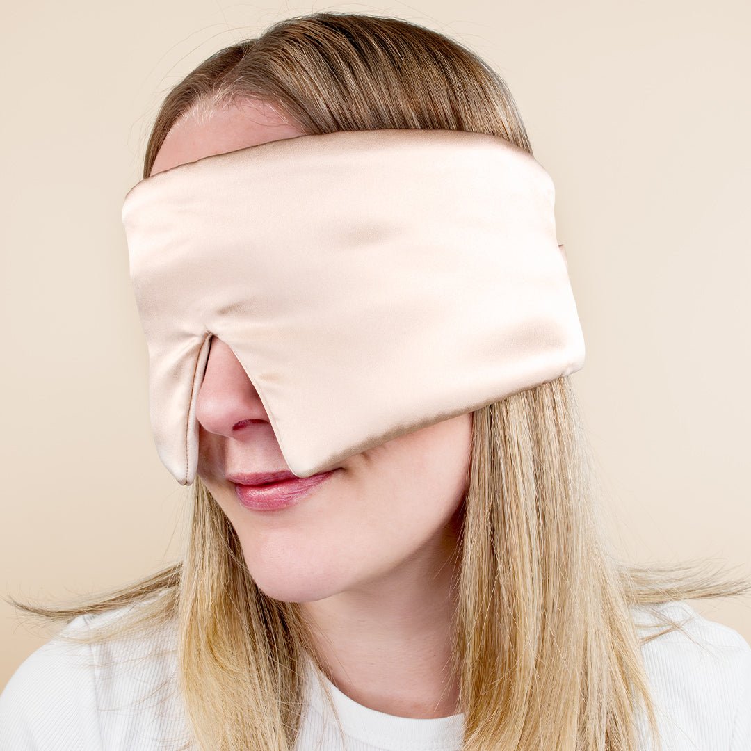 iGlow Silk Sleep Mask - Sovemaske, Champagne Dreams - iGlow.no