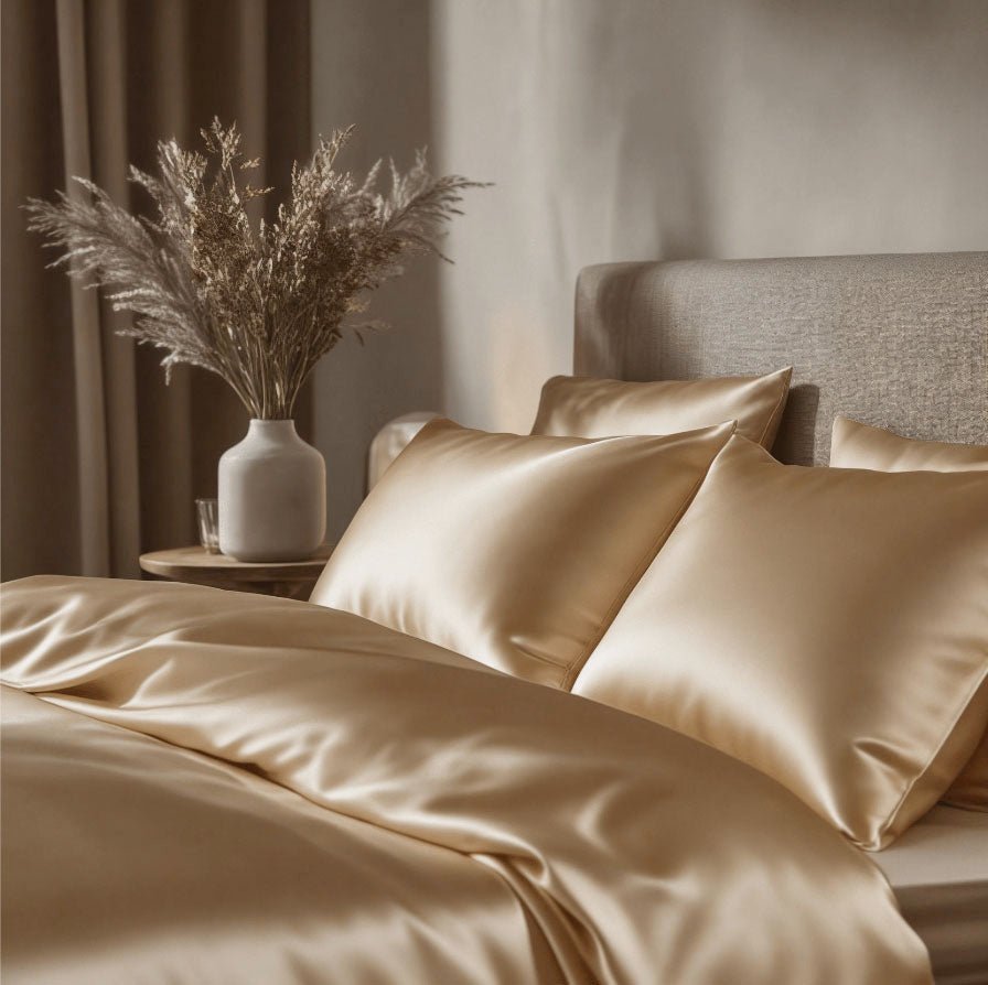 iGlow silkedynetrekk + silkeputetrekk - Champagne Dreams - iGlow.no