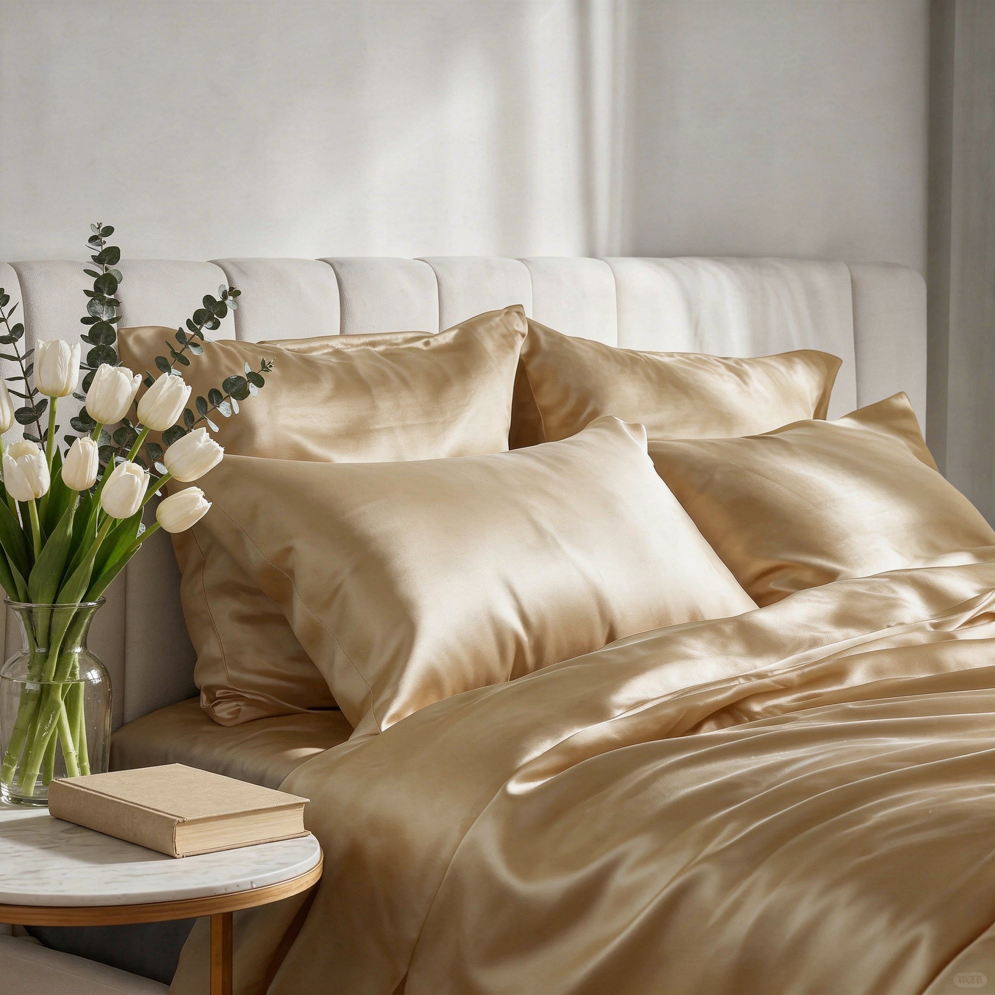iGlow silkedynetrekk + silkeputetrekk - Champagne Dreams - iGlow.no