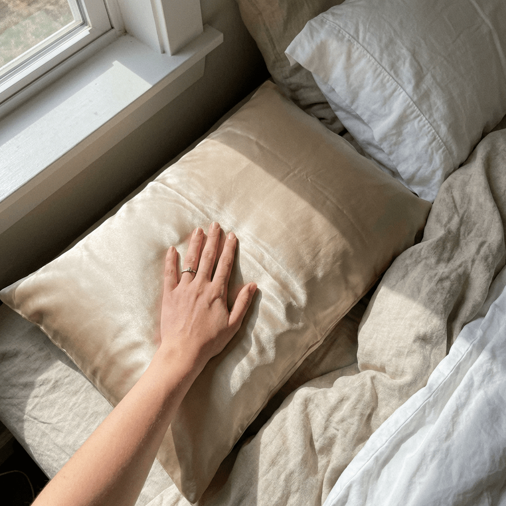 iGlow Silkeputetrekk - Champagne Dreams (Sjampanje) - iGlow.no