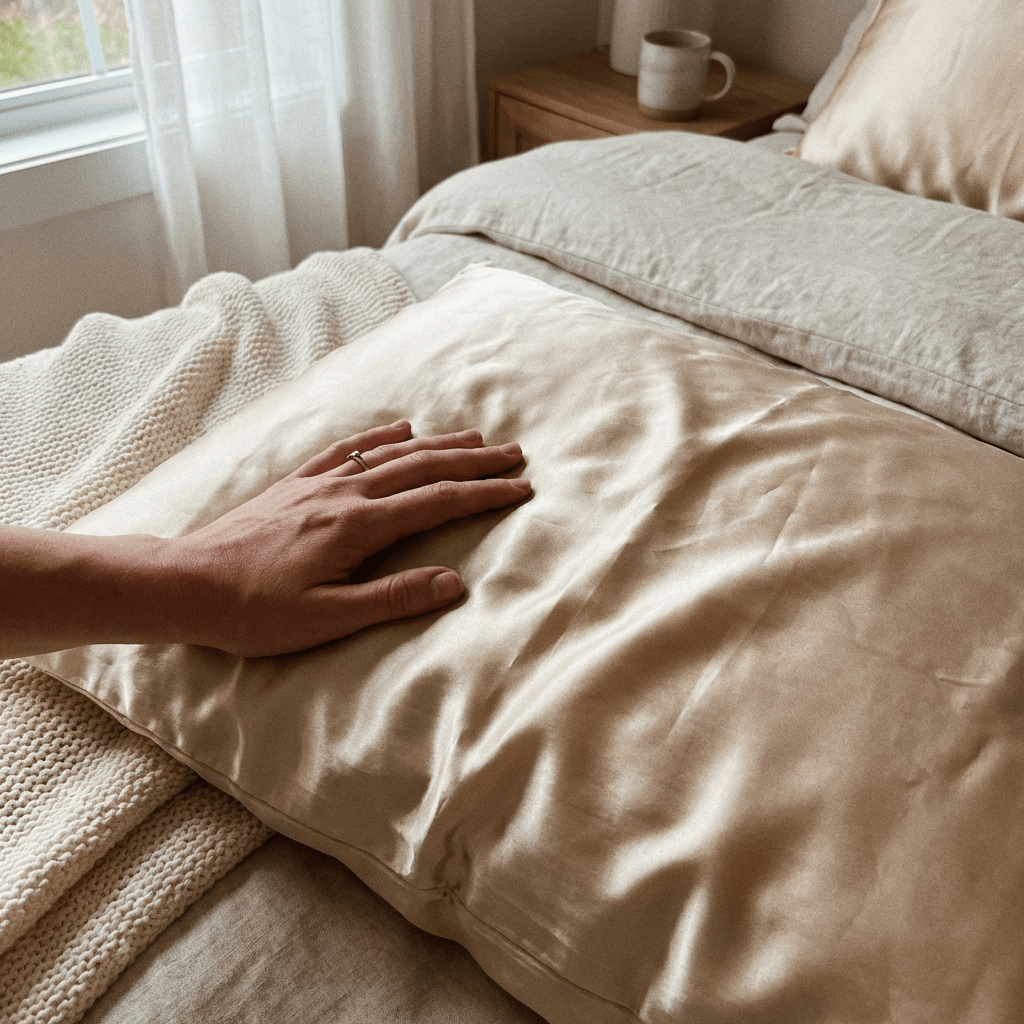 iGlow Silkeputetrekk - Champagne Dreams (Sjampanje) - iGlow.no