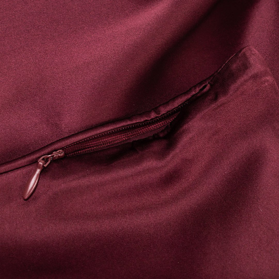 iGlow Silkeputetrekk - Sweet Plum (Burgunder) - iGlow.no