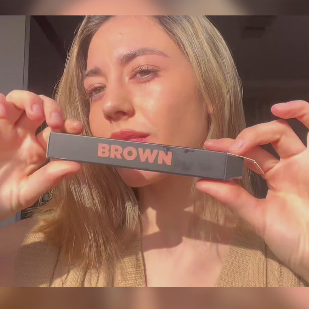 Vippeserum & High Volume Mascara Kit - Brown