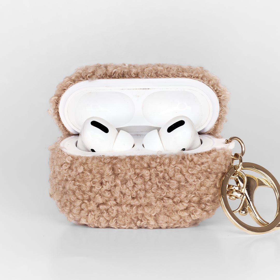 AirPods Pro Deksel - Teddy, Beige - iGlow.no