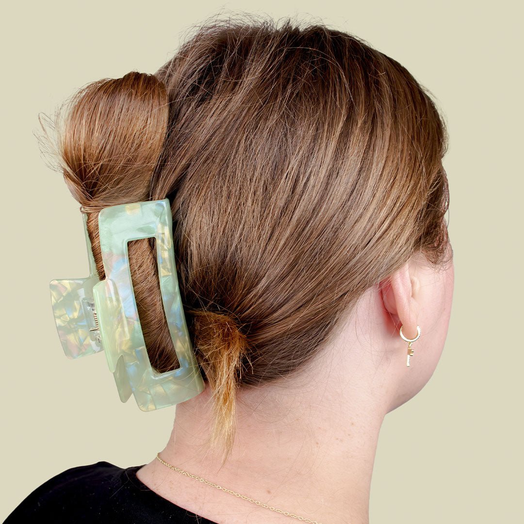 Hårklype - Perlemor, Grønn - iGlow.no