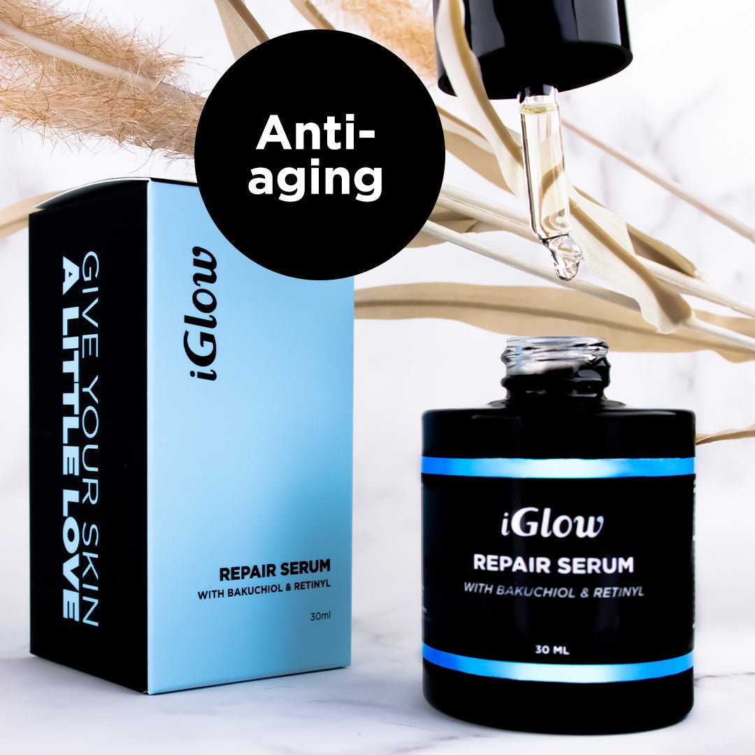 iGlow Repair Serum (with Bakuchiol) - Ansiktsserum, 30 ml - iGlow.no