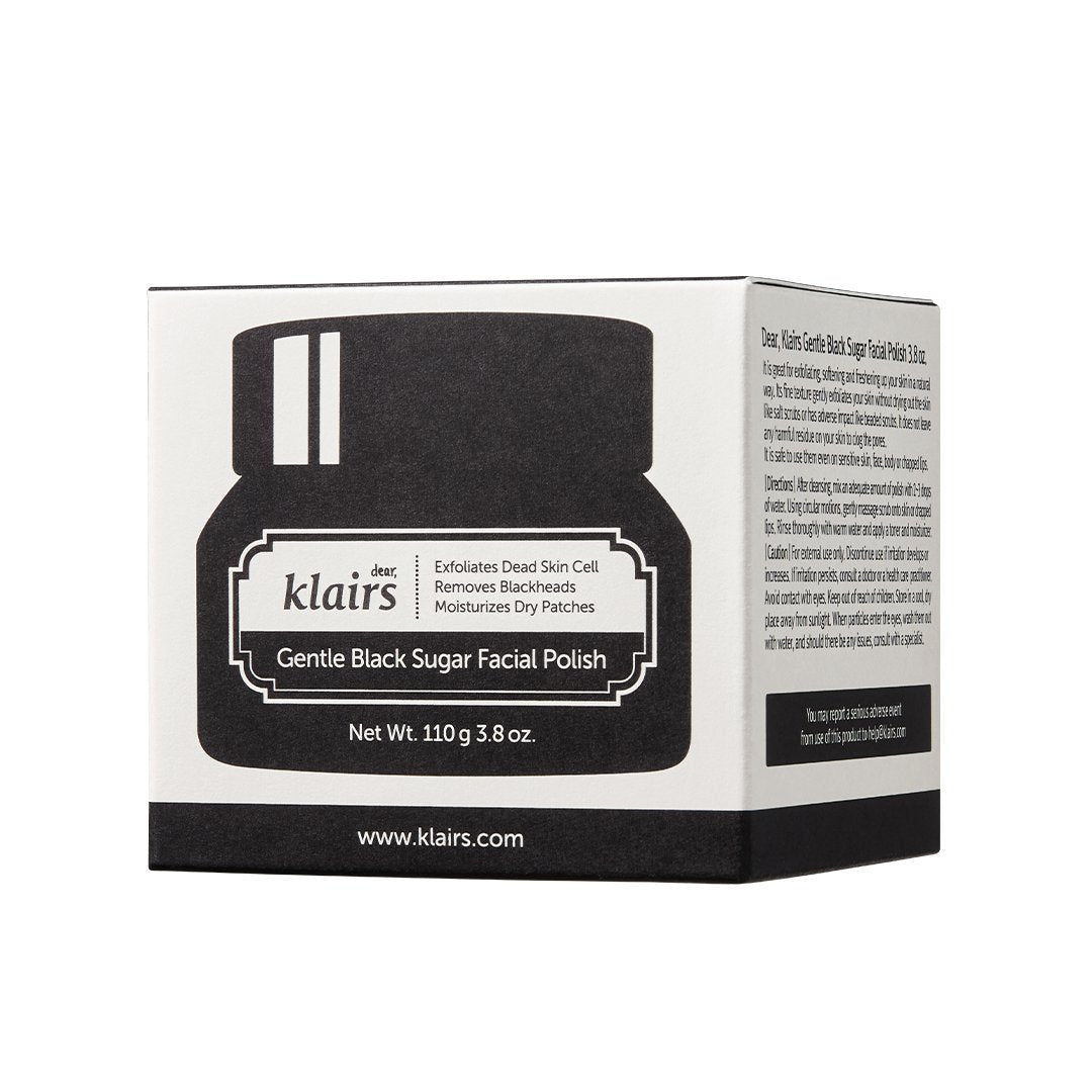 Klairs Gentle Black Sugar Facial Polish, 110ml - iGlow.no