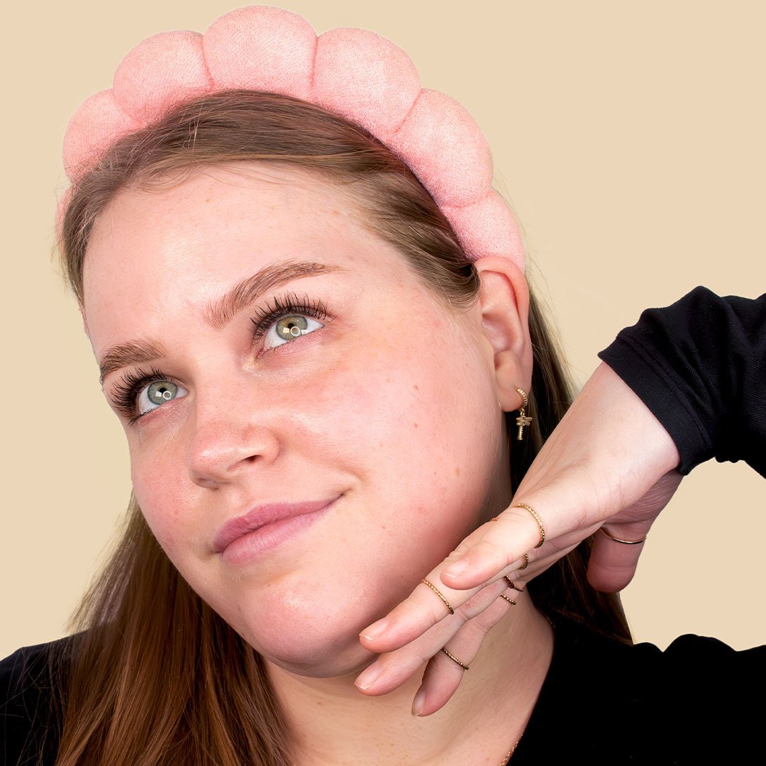 Spa Headband - Hårbøyle, Rosa - iGlow.no