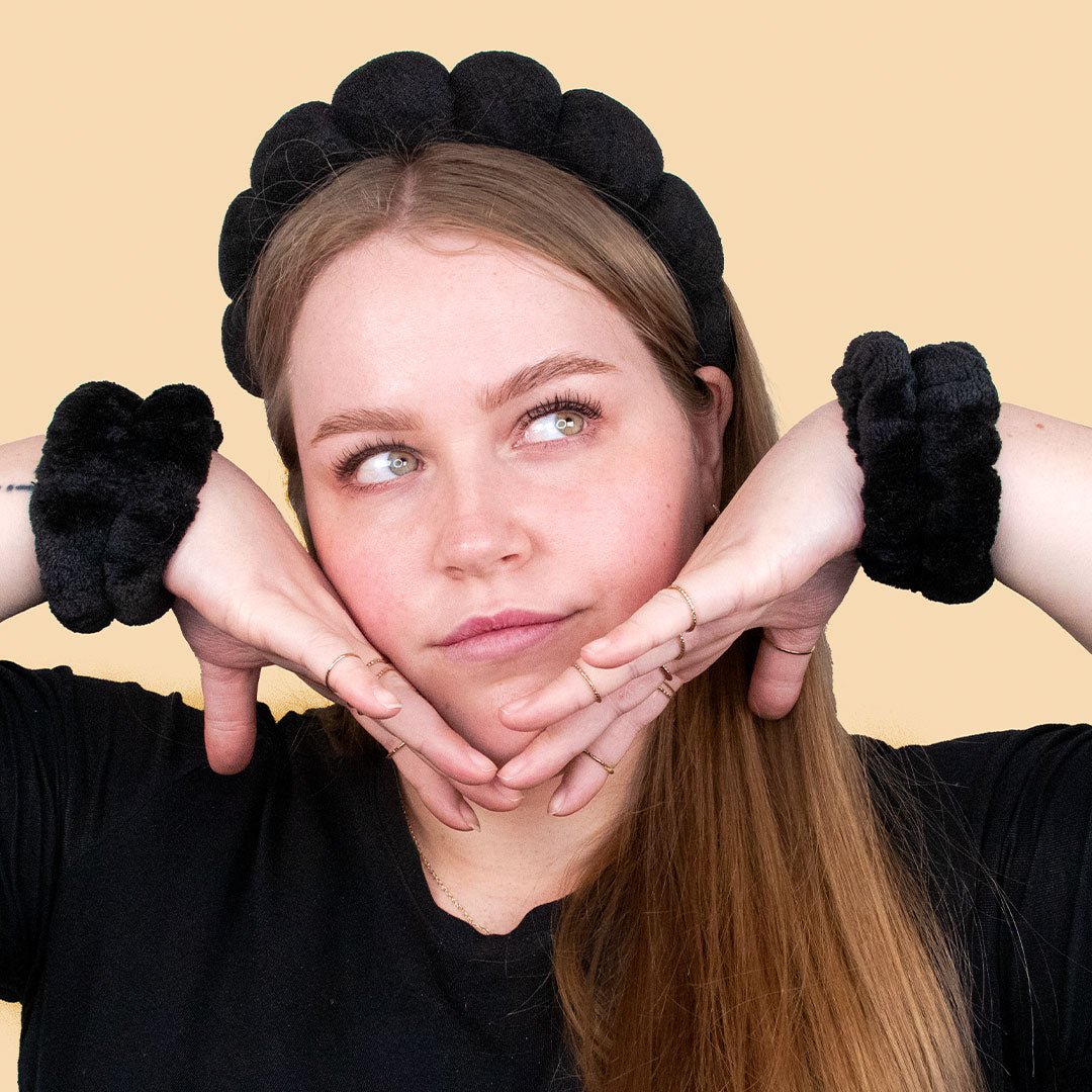 Spa Headband - Hårbøyle, Sort - iGlow.no