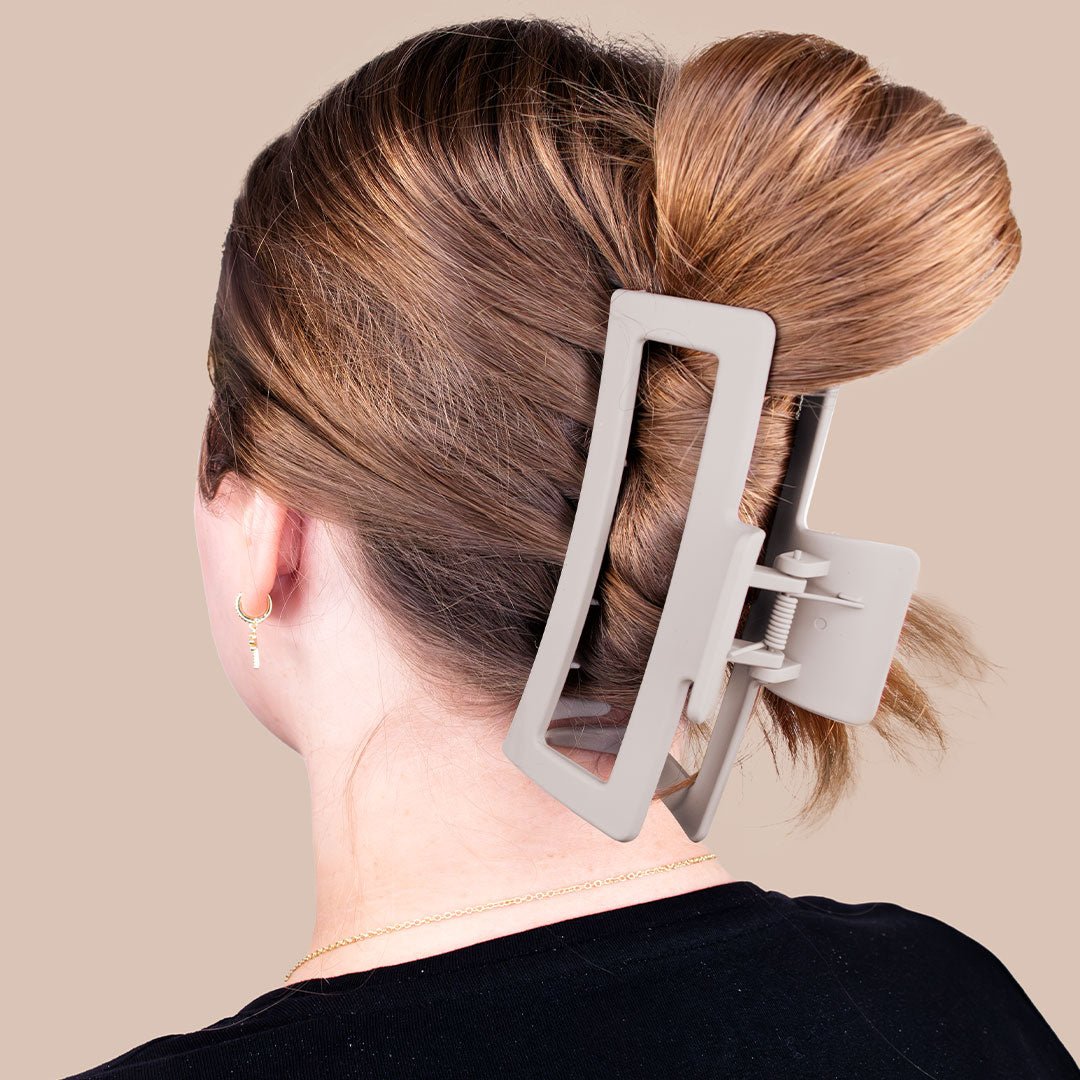 Stor Hårklype - Beige - iGlow.no