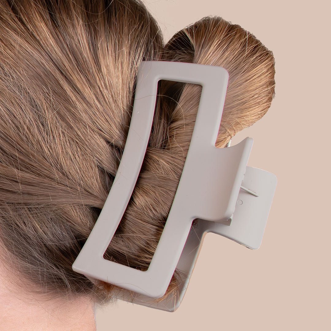 Stor Hårklype - Beige - iGlow.no
