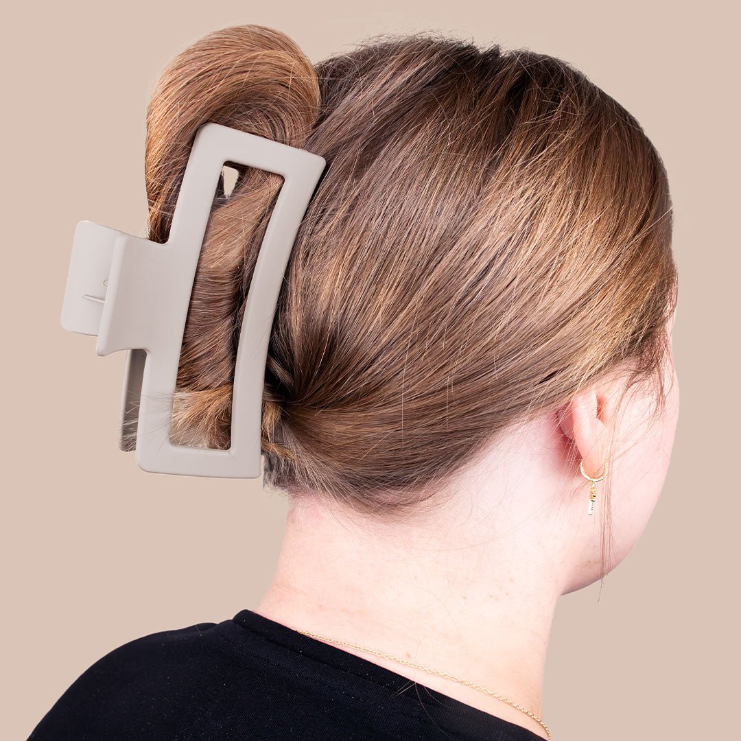 Stor Hårklype - Beige - iGlow.no