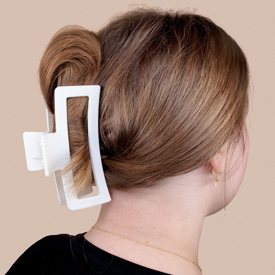 Stor Hårklype - Hvit - iGlow.no