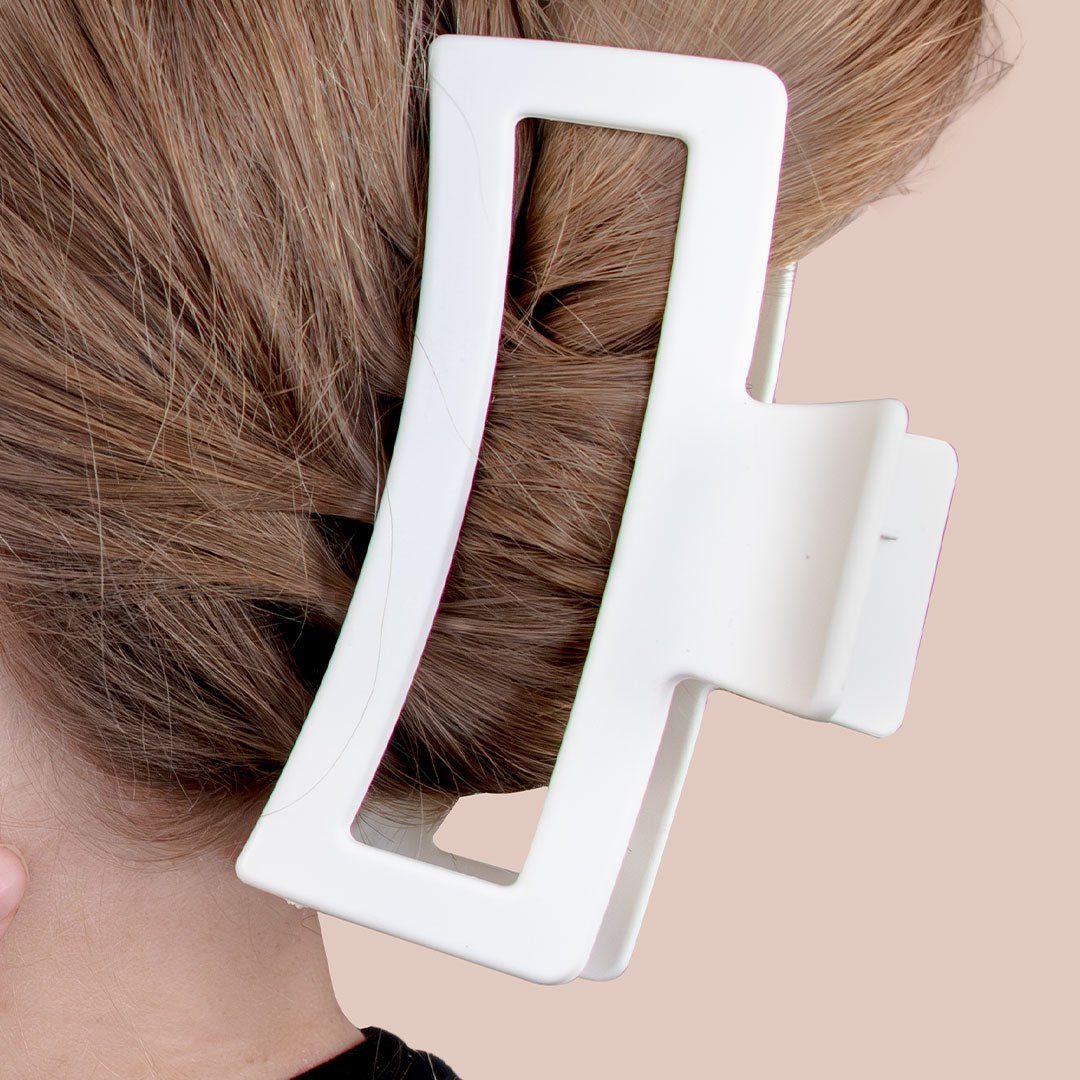 Stor Hårklype - Hvit - iGlow.no