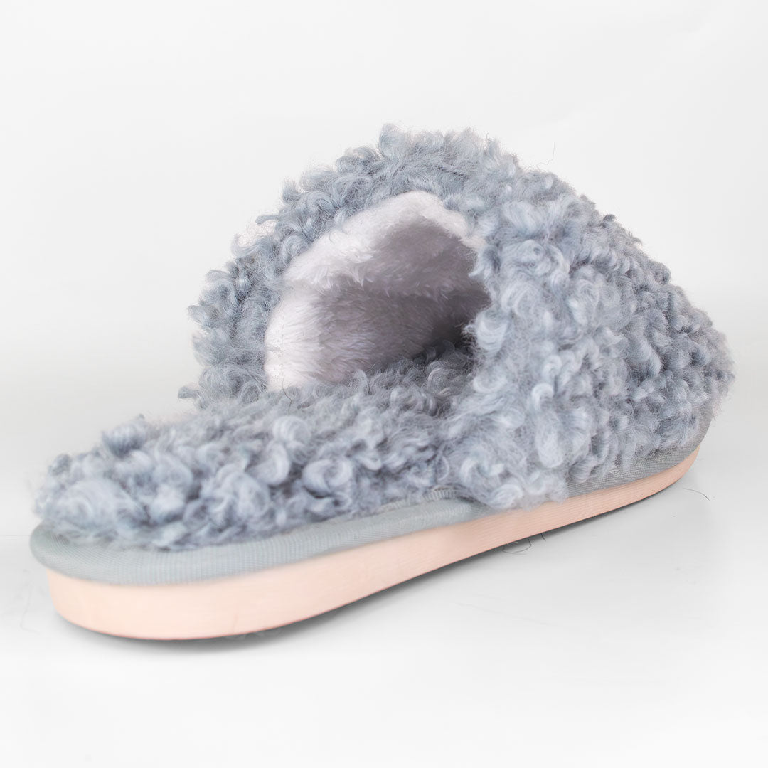 Teddy Tøfler - Sweet Blue (gråblå), One size - iGlow.no