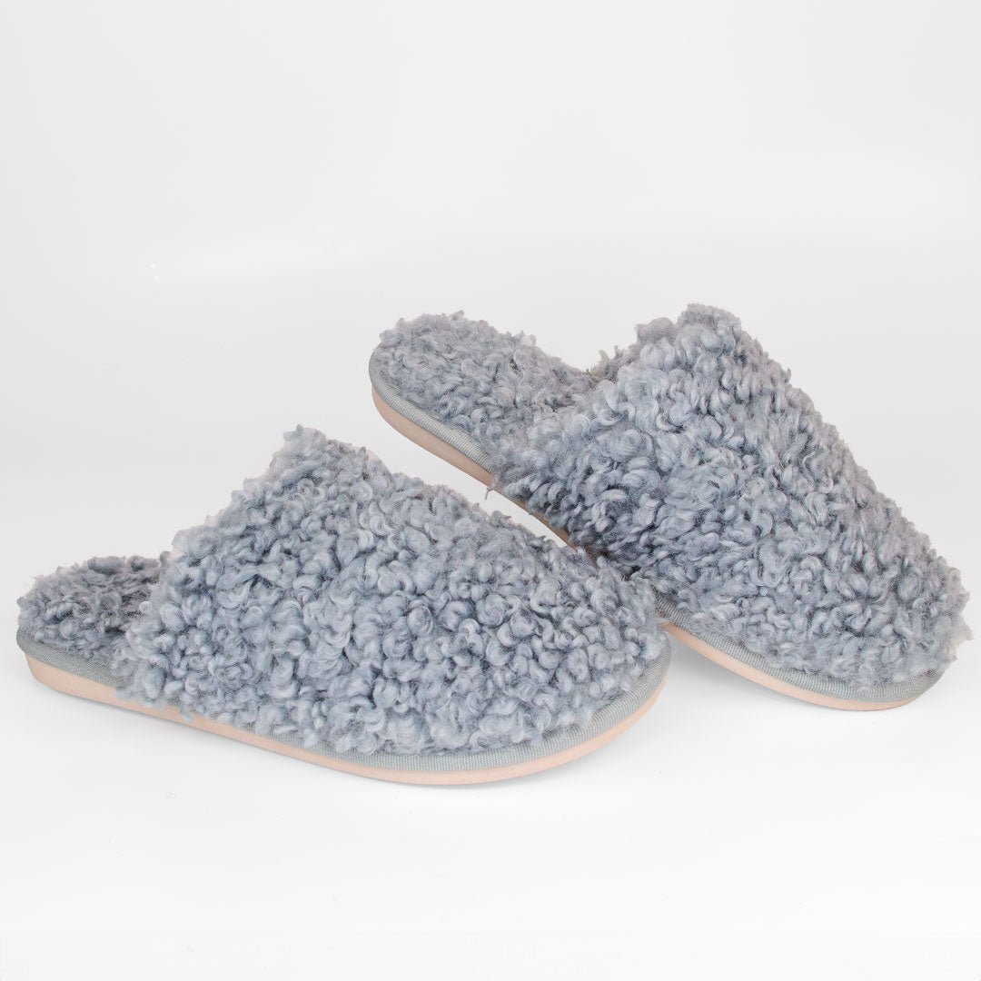 Teddy Tøfler - Sweet Blue (gråblå), One size - iGlow.no