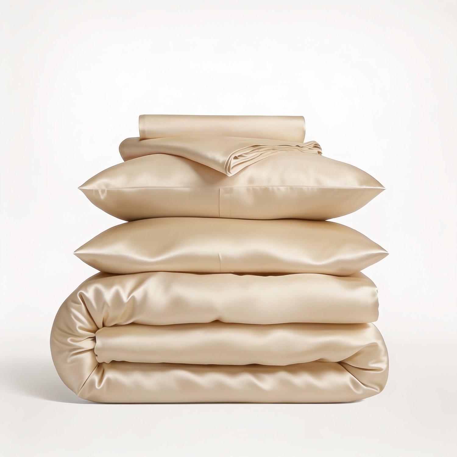 2X iGlow silkedynetrekk + 2X Silkeputetrekk - Champagne Dreams - iGlow.no
