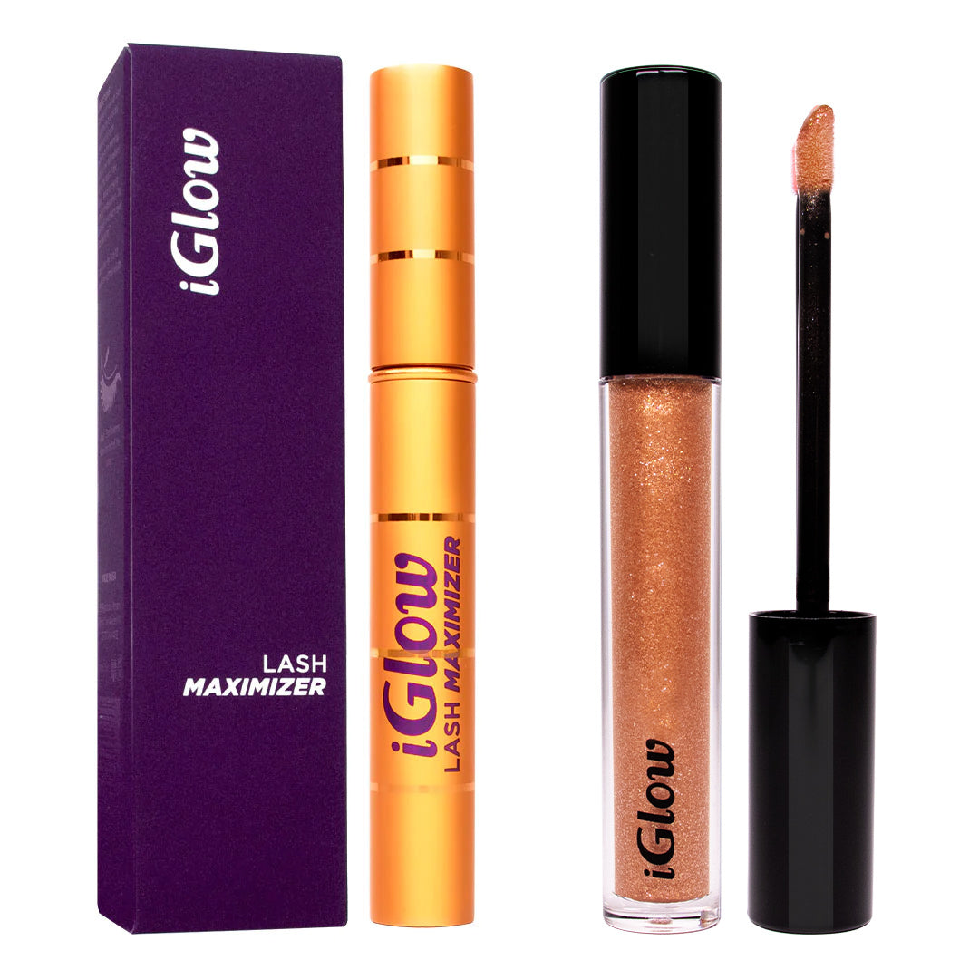 iGlow Lash Maximizer &amp; Lip Plumper, Sparkling Amber