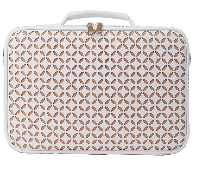 iGlow Big Cosmetic Bag XL - Sminkeveske, Hvit - iGlow.no