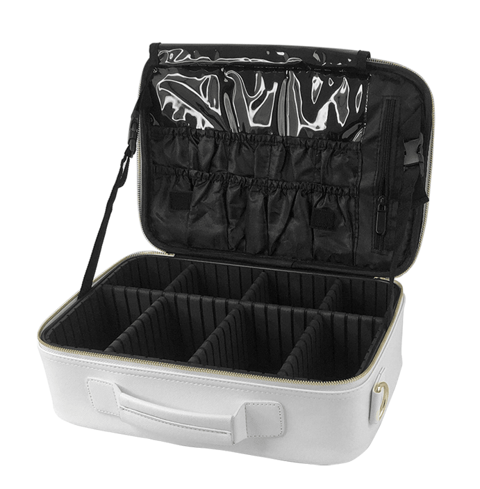 iGlow Big Cosmetic Bag XL - Sminkeveske, Hvit - iGlow.no