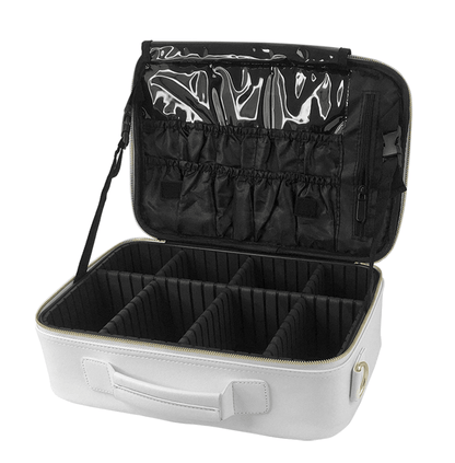 iGlow Big Cosmetic Bag XL - Sminkeveske, Hvit - iGlow.no