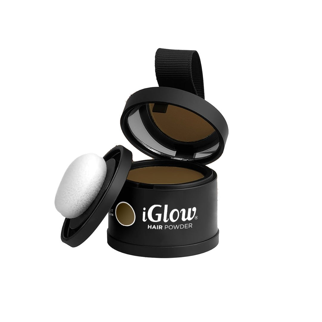 iGlow Hair Powder - Light Brown - iGlow.no