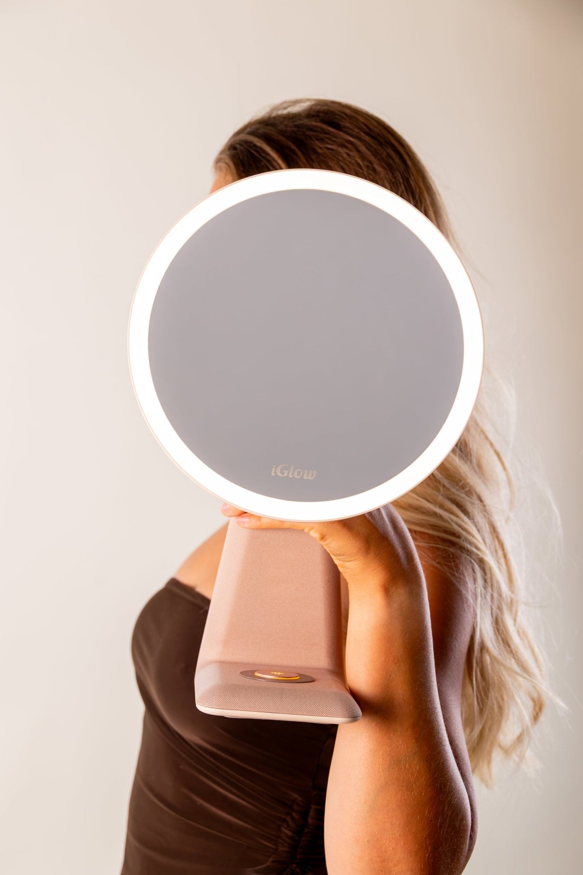 iGlow Halo Pro – sminkespeil med lys og bordlampe - iGlow.no
