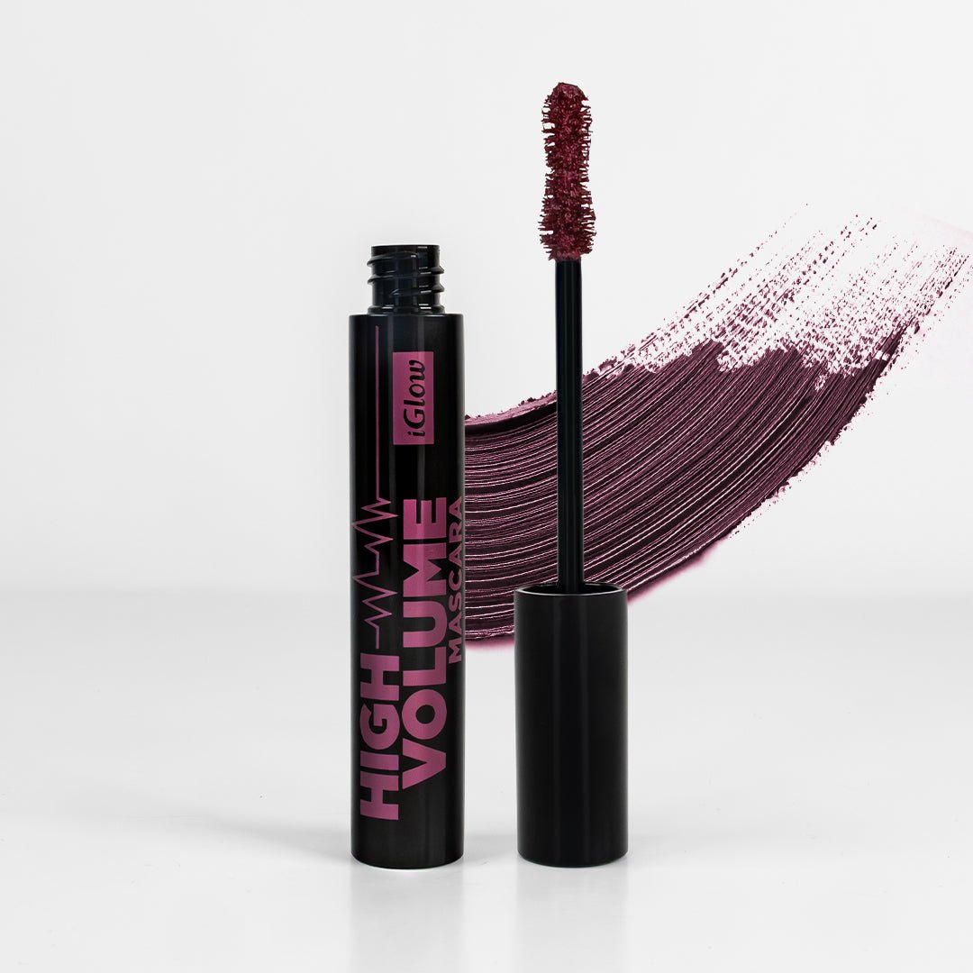 iGlow High Volume Mascara - Burgundy - iGlow.no