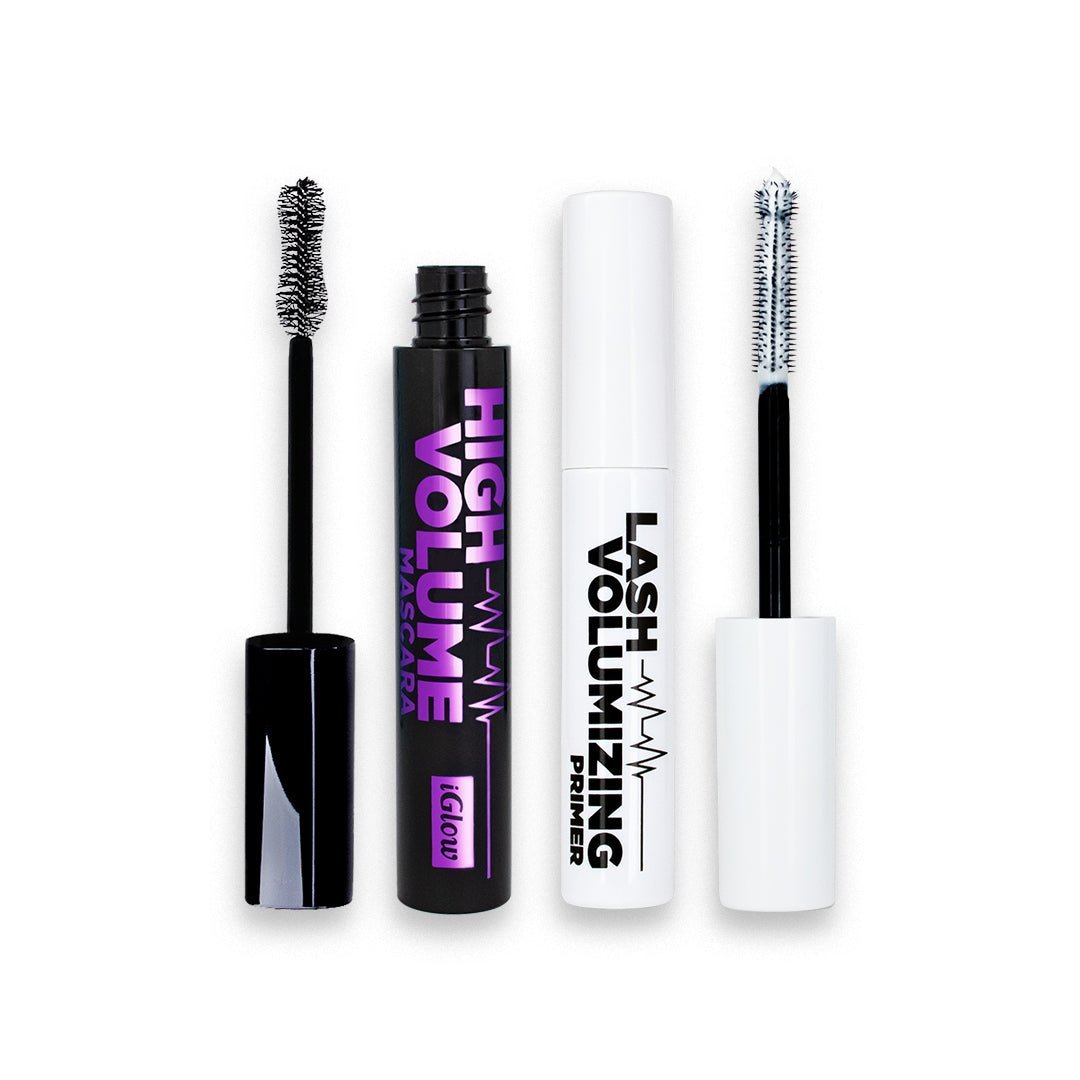 iGlow High Volume Maskara (Black) &amp; Primer Kit - iGlow.no