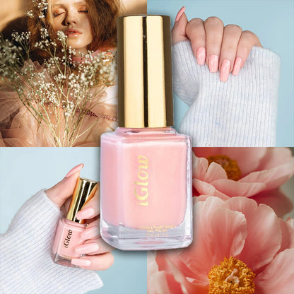 iGlow Neglelakk - Candy Pink (Ferskenrosa) - iGlow.no