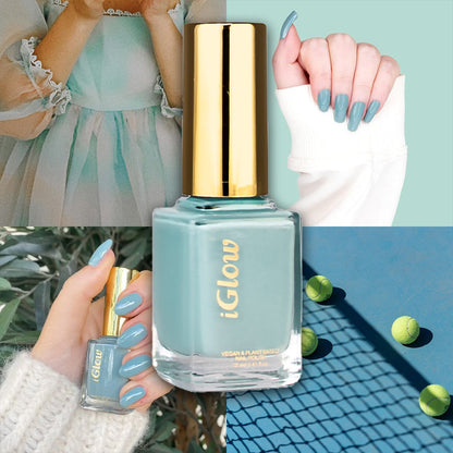 iGlow Neglelakk - Cora Blue (Blågrønn) - iGlow.no