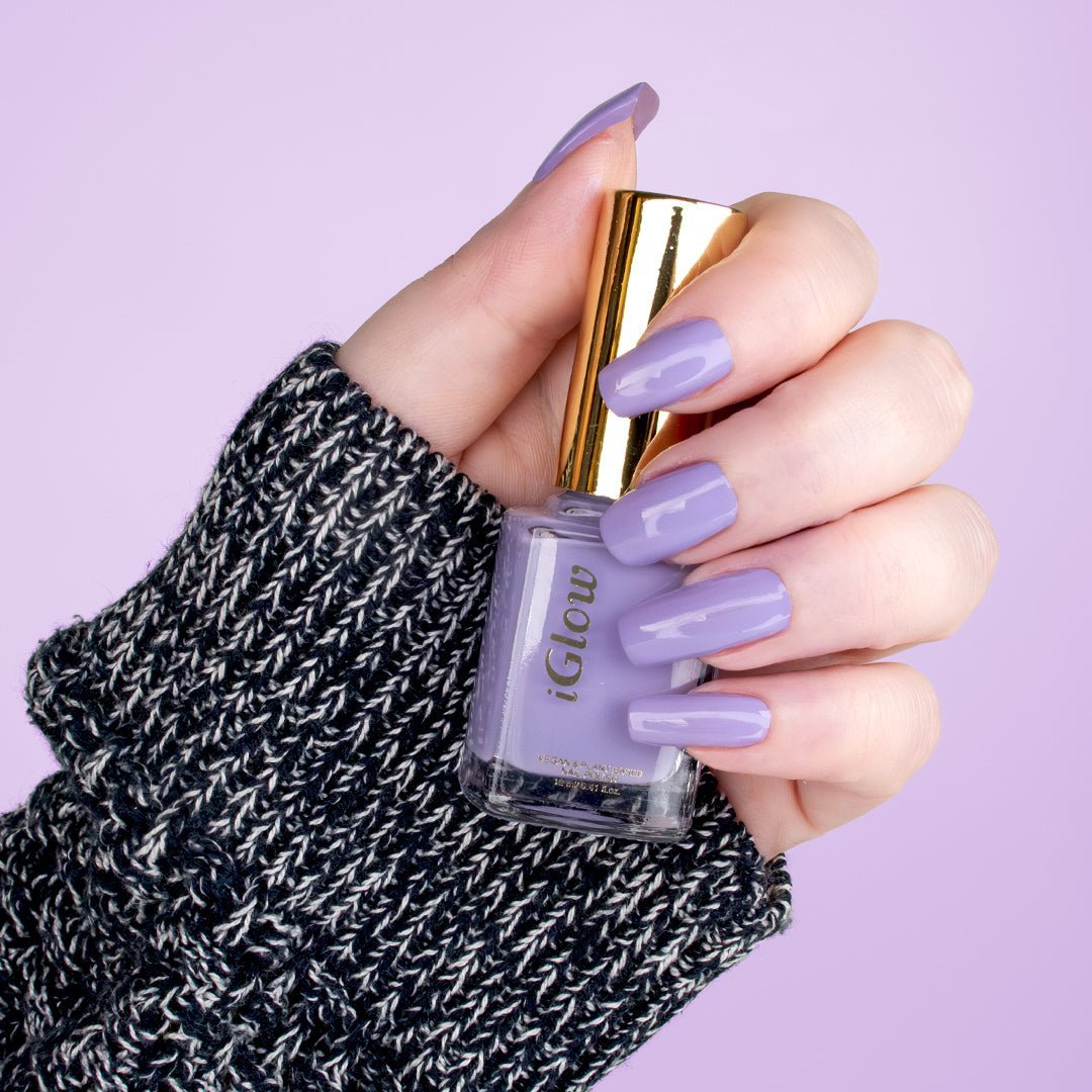 🎁 iGlow Neglelakk - Fairy Lavender (Lys lilla) (40% off) - iGlow.no