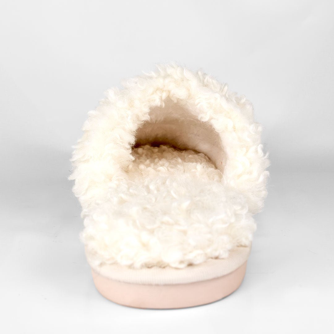 iGlow Silkeputetrekk, Calm White &amp; Teddytøfler, Soft Cream - iGlow.no