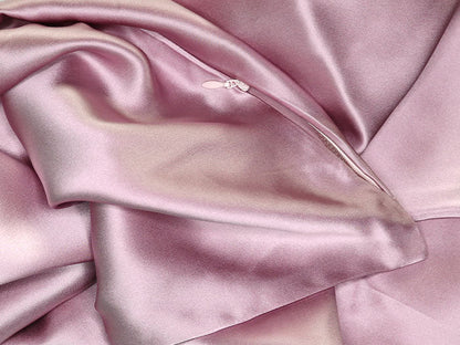 iGlow Silkeputetrekk, Lilac Mist &amp; Teddytøfler, Velvet Rose - iGlow.no