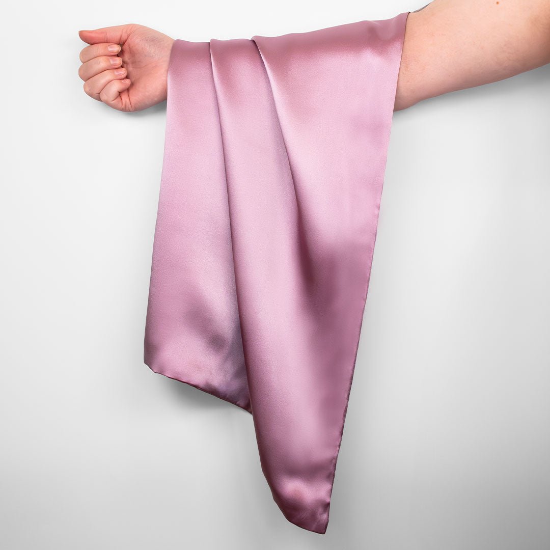 iGlow Silkeputetrekk, Lilac Mist &amp; Teddytøfler, Velvet Rose - iGlow.no