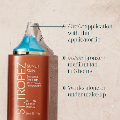 St. Tropez - Sunlit Skin Bronzing Tint + Tan, 30ml - iGlow.no