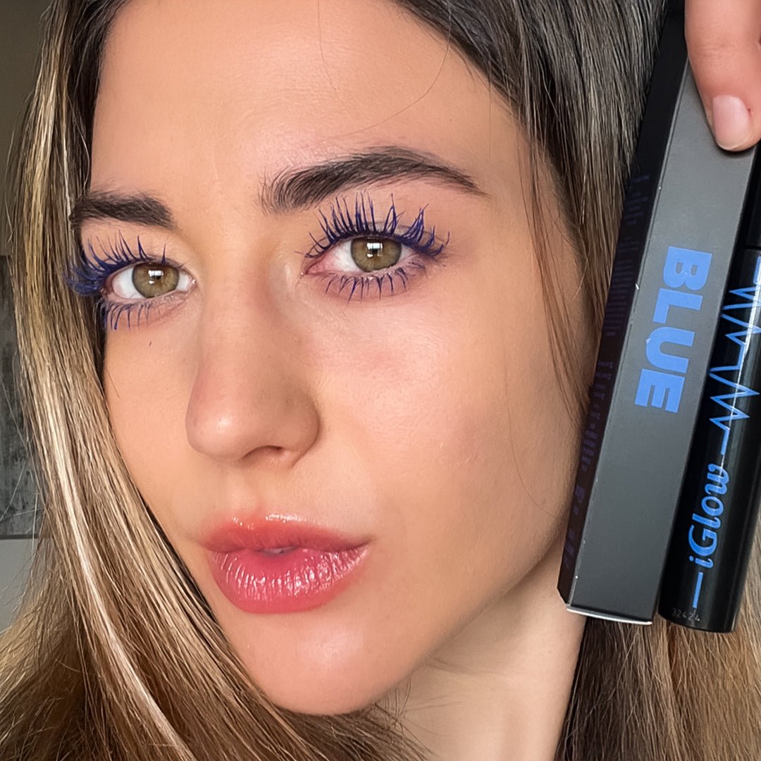 Vippeserum &amp; High Volume Mascara Kit - Blue - iGlow.no