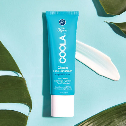 Coola - Classic Face Lotion SPF50 - Fragrance Free, 50ml - iGlow.no