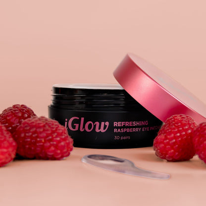 iGlow Refreshing Raspberry Eye Patches - Øyemaske - iGlow.no