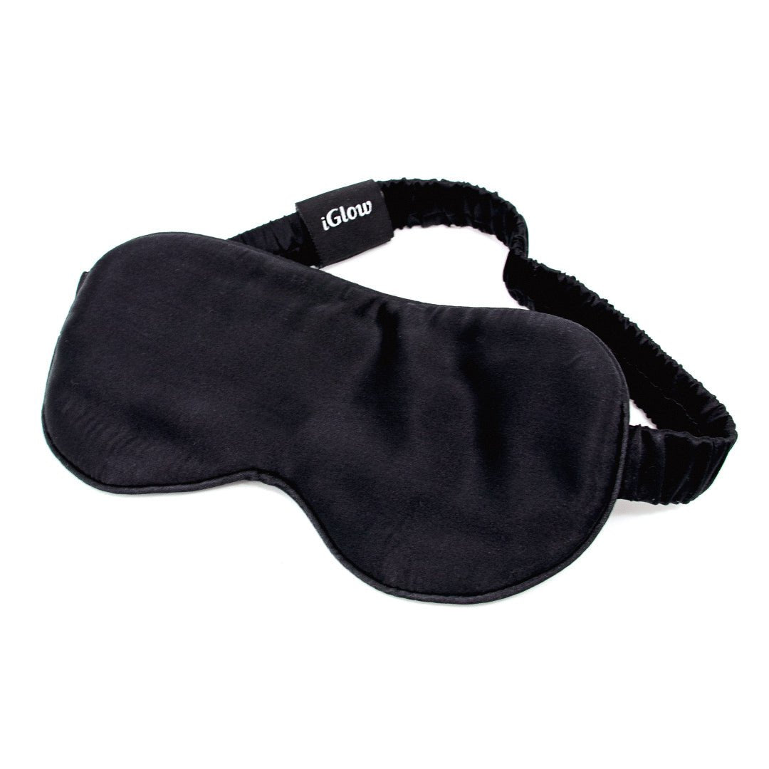 iGlow Silk Sleep Mask - Sovemaske, Black (sort) - iGlow.no